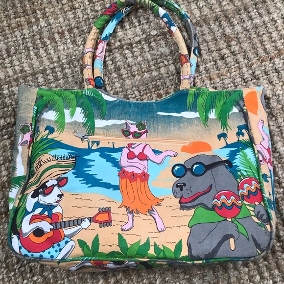 Hula Dogs Beach Bag - Picture 2 of 9